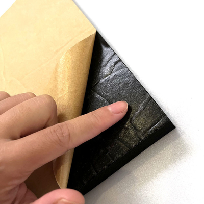 EPDM auto-aderente preto Folha de borracha celular Folha de alumínio espuma unilateral pegajosa