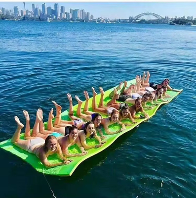 13x5 pés de água floating Mat fácil de rolar Xpe espuma de natação pad colchão