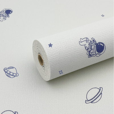 Papel de parede de espuma 3D elástico antibacteriano de série infantil de cores múltiplas para hospital
