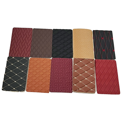Customize espessura bordados interiores de carros Couro acolchado com espuma de esponja XPE