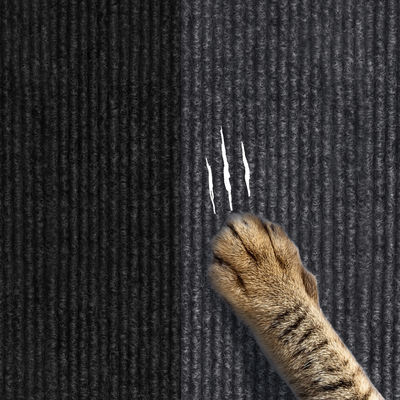 Milk White Trimmable Self-Adhesive Cat Scratching Mat For Step Protection