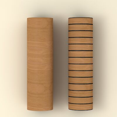 Painéis de madeira flexíveis autoadesivos da grade da grão para a decoração pequena dos lugares públicos