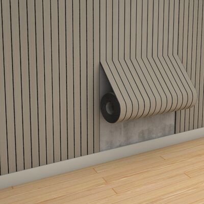 Painéis de parede de madeira macia da veneziana com camada de espuma de IXPE para a decoração da casa do bem-estar