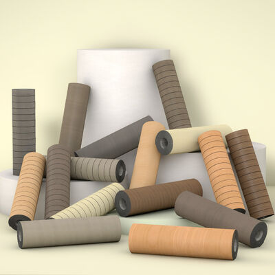 Papel de parede de espuma 3D auto-aderente com camada resistente a choques IXPE e design de grãos de madeira para isolamento térmico