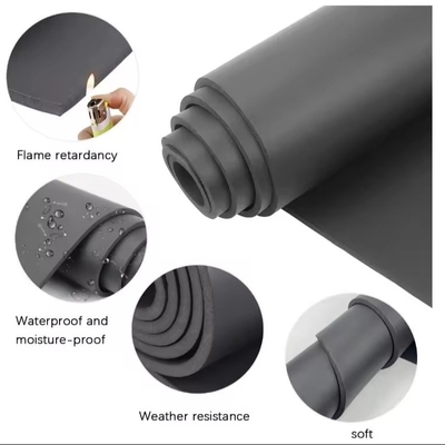 Resistência à Chama Folha de espuma CR Absorção de Som Rolo de borracha de neoprene para automóveis