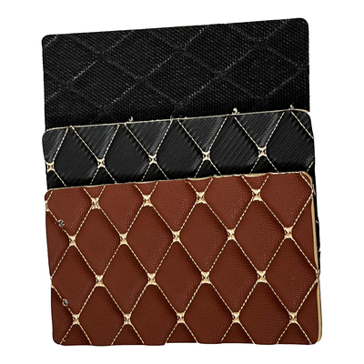 1.8m Largura Quilted PVC Couro sintético com esponja e espuma Xpe para esteira de carro