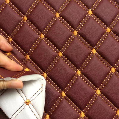 Personalizar espessura espuma de couro PVC com design de bordados para carrinho cadeira de segurança